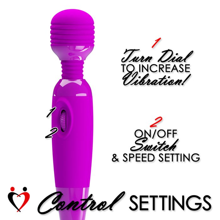 leluv cordless multispeed magical wand controls