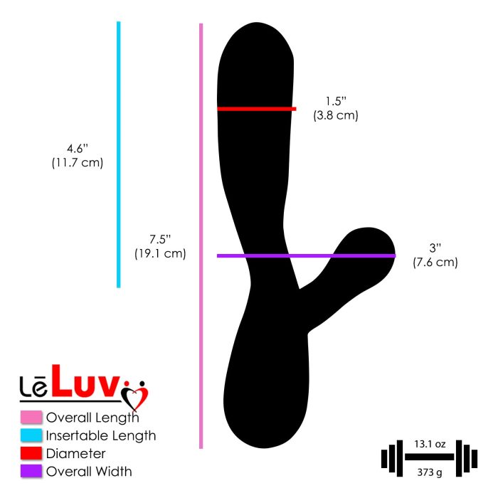 leluv glass cactus dildo clitoral tickling rabbit smooth pink diameter