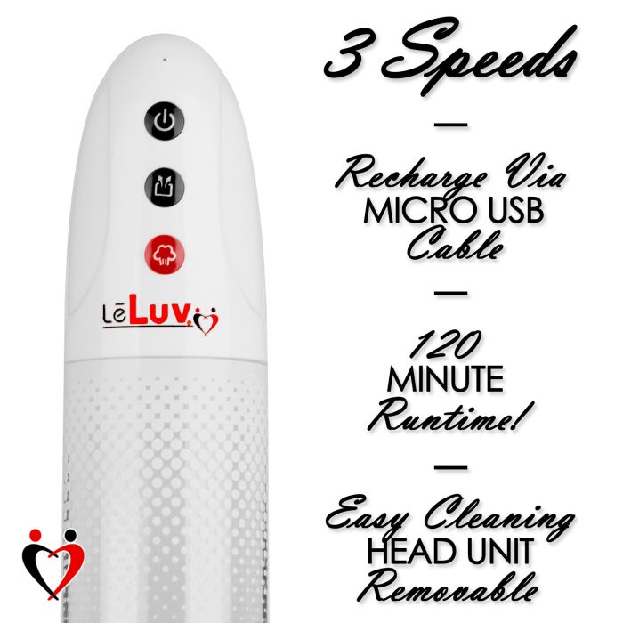 leluv ipump penis pump auto electric wireless usb rechargable features