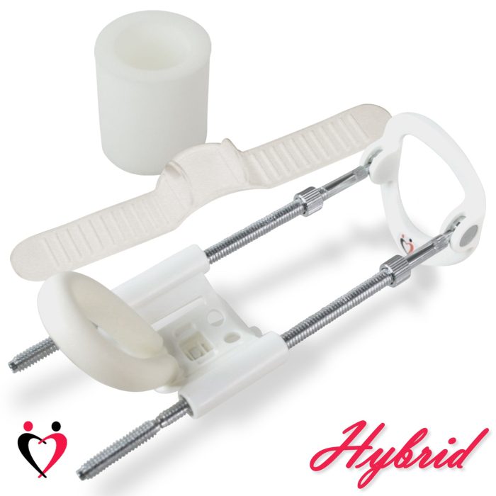 leluv penis extender slider white angle