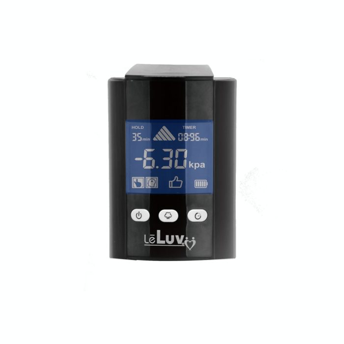 leluv smart ipump lcd display rechargable vacuum penis pumps head black
