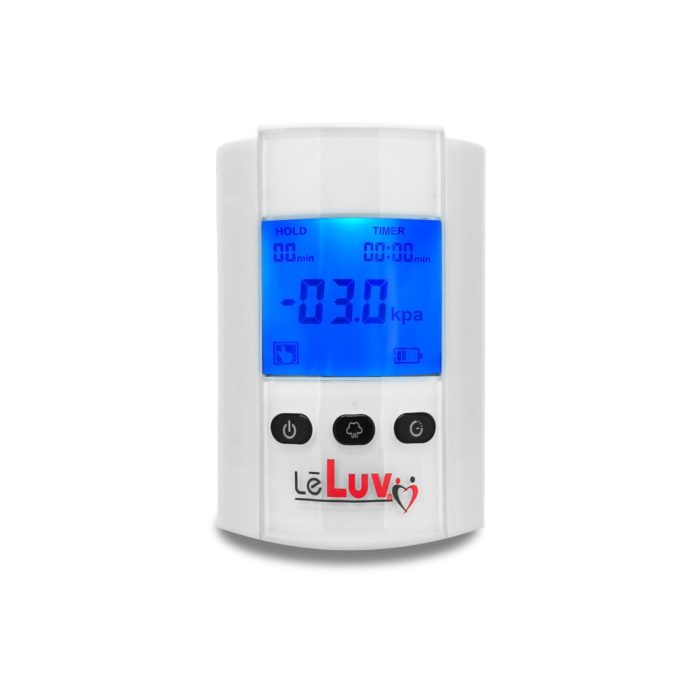 leluv smart ipump lcd display rechargable vacuum penis pumps head white front a0178980 45bc 40f2 994f c778ee06d857