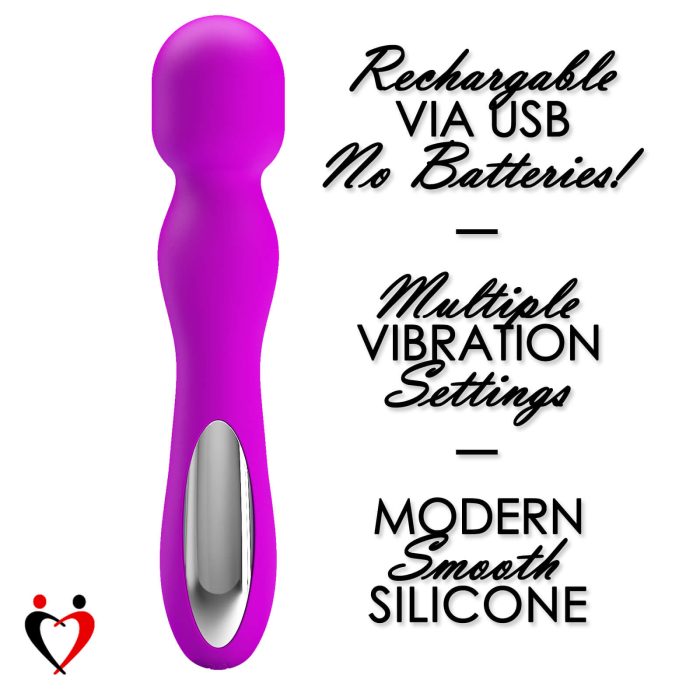 leluv usb rechargable multispeed magical wand features