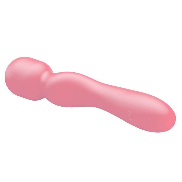 leluv usb rechargable multispeed magical wand pink laying
