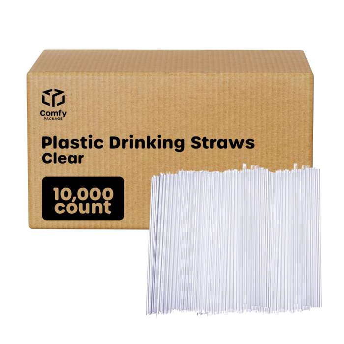 plasticdribkingstrawsclear