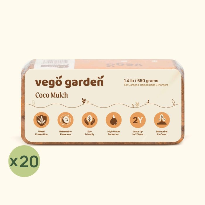 vego garden CocoMulch 1.5lbBrick 20Pack