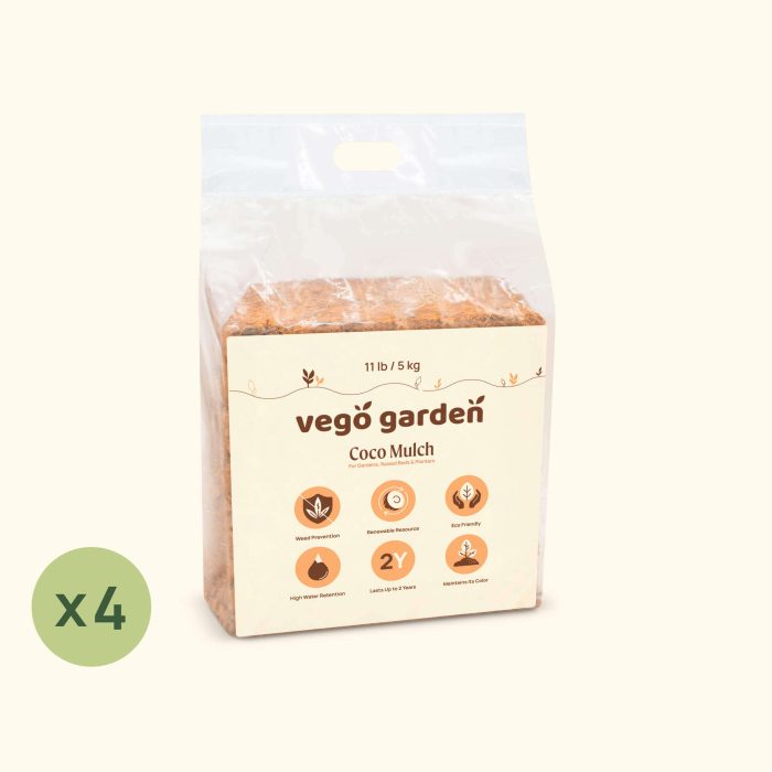 vego garden CocoMulch 11lbBlock 4Pack