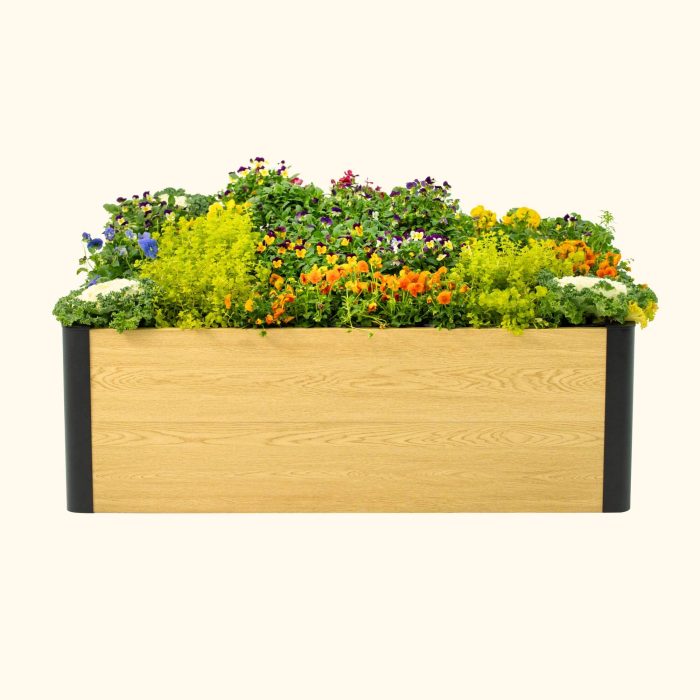 vego garden Evergrove Metal raised bed 4x4 02
