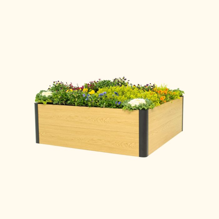 vego garden EvergroveMetalRaisedGardenBed 4x4 01